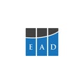 EAD letter logo design on WHITE background. EAD creative initials letter logo concept. EAD letter design