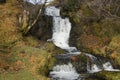 Eadar A\' Chalda Waterfall on Allt a\' Chalda Beag nearArdvreck Castle, Loch Assynt, Sutherland, Scotland, UK Royalty Free Stock Photo