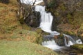 Eadar A\' Chalda Waterfall on Allt a\' Chalda Beag nearArdvreck Castle, Loch Assynt, Sutherland, Scotland, UK Royalty Free Stock Photo