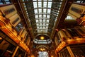 Leadenhall Market is a covered market located in the historic center of the City of London, UK Royalty Free Stock Photo