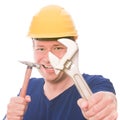 Eager builder Royalty Free Stock Photo