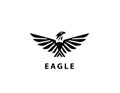 Eagl wings design logo Royalty Free Stock Photo