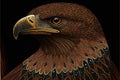 Eagle aboriginal art, digital illustration artwork, animals, birds Royalty Free Stock Photo