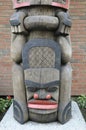 Eagle Above Beaver Holding A Stick - Carver: Francis Horne 1986. Cowichan Valley, Vancouver Island, British Columbia, Canada