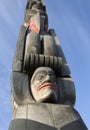 Eagle Above Raven Above Bear - Carver: Leonard Paquette 1989. Cowichan Valley, Vancouver Island, British Columbia, Canada