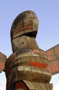 Eagle above Salmon and Whale above Seal - Carvers: Glen Edwards, Andrew Edwards and Herb Rice 1988. Cowichan Valley, Vancouver