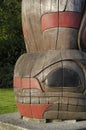 Eagle above Salmon and Whale above Seal - Carvers: Glen Edwards, Andrew Edwards and Herb Rice 1988. Cowichan Valley, Vancouver