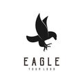 Eagle abstract logo design silhouette Royalty Free Stock Photo