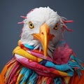Colorful Scarf Eagle: A Zbrush Object Portraiture Specialist
