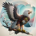 The eagle AI design model is a remarkable creation that combines the majestic qualities of an eagle with the power of AI