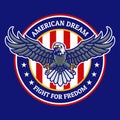 Eagle Badge of American Dream