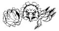 Eagle Basketball Cartoon Mascot Ripping Background