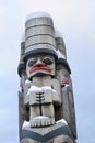 Eagle Below Three Watching Men - Carver: Francis Horne 1986. Cowichan Valley, Vancouver Island, British Columbia, Canada