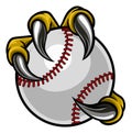 Eagle Bird Monster Claw Holding Baseball Ball Royalty Free Stock Photo
