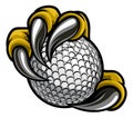 Eagle Bird Monster Claw Talons Holding Golf Ball Royalty Free Stock Photo