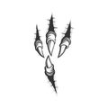 Eagle claw scratches illustration vector, dragon nails scratch mark. Royalty Free Stock Photo