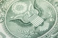 Eagle Dollar Macro Royalty Free Stock Photo