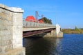 Eagle drawbridge over the river Deima