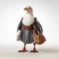 Conceptual Photography Eagle In Dress Carrying Bag With Dutch And Flemish Influence