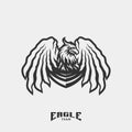 Eagle eSports Logo Design Vector. Eagle Team Mascot Gaming Logo Concepts