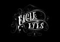 EAGLE EYES lettering custom logo design