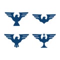 Eagle Falcon Hawk Wings Star Logo Symbol Collection