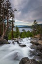 Eagle Falls sunset near Emerald Bay California Royalty Free Stock Photo