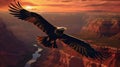 eagle flies