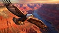 eagle flies