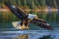 Eagle flight. Generate Ai