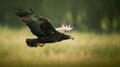 An Eagle Flying Low towards its Prey Royalty Free Stock Photo