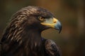 Eagle head closeup. Generate Ai