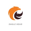Eagle head logo vector illustration design Royalty Free Stock Photo