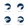 Eagle head logo vector illustration design Royalty Free Stock Photo