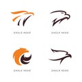 Eagle head logo vector illustration design Royalty Free Stock Photo