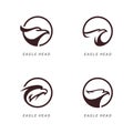 Eagle head logo vector illustration design Royalty Free Stock Photo