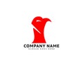 Eagle head logo vector illustration Royalty Free Stock Photo