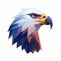 Low Polygon Eagle Head Illustration In Bold Minimalist Style Royalty Free Stock Photo