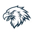 eagle head mascot logo vector design template modern style Royalty Free Stock Photo