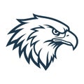 eagle head mascot logo vector design template modern style Royalty Free Stock Photo