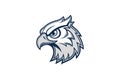 Eagle Head, Mascot vector art illustration eps Royalty Free Stock Photo