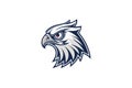 Eagle Head, Mascot vector art illustration eps Royalty Free Stock Photo