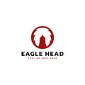 Eagle head simple logo design Royalty Free Stock Photo