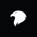 Eagle head simple vector logo design Royalty Free Stock Photo