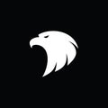 Eagle head simple vector logo design Royalty Free Stock Photo