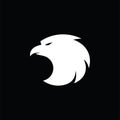 Eagle head simple vector logo design Royalty Free Stock Photo