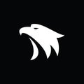 Eagle head simple vector logo design Royalty Free Stock Photo