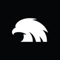 Eagle head simple vector logo design Royalty Free Stock Photo