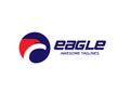 Eagle heads with circle logo