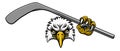 Eagle Ice Hockey Player Animal Sports Mascot